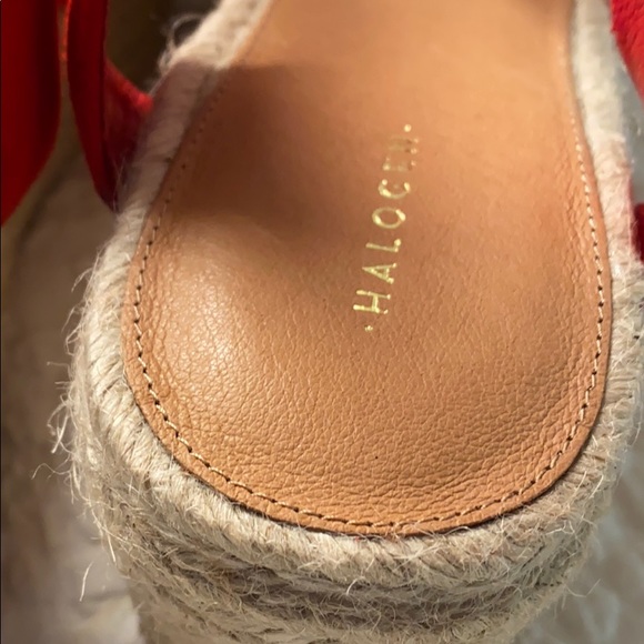 Halogen Haemery-Lea Red Suede size 10.5 Sandals - Picture 4 of 8